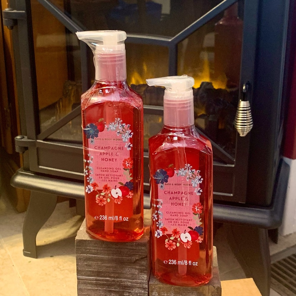 2 x BBW Champagne Apple & Honey Hand Soap